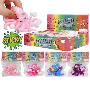 Octopus Glitter Sticky Sensory Mochi Squishy Bags